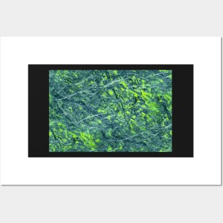 Emerald green marble color fancy Posters and Art